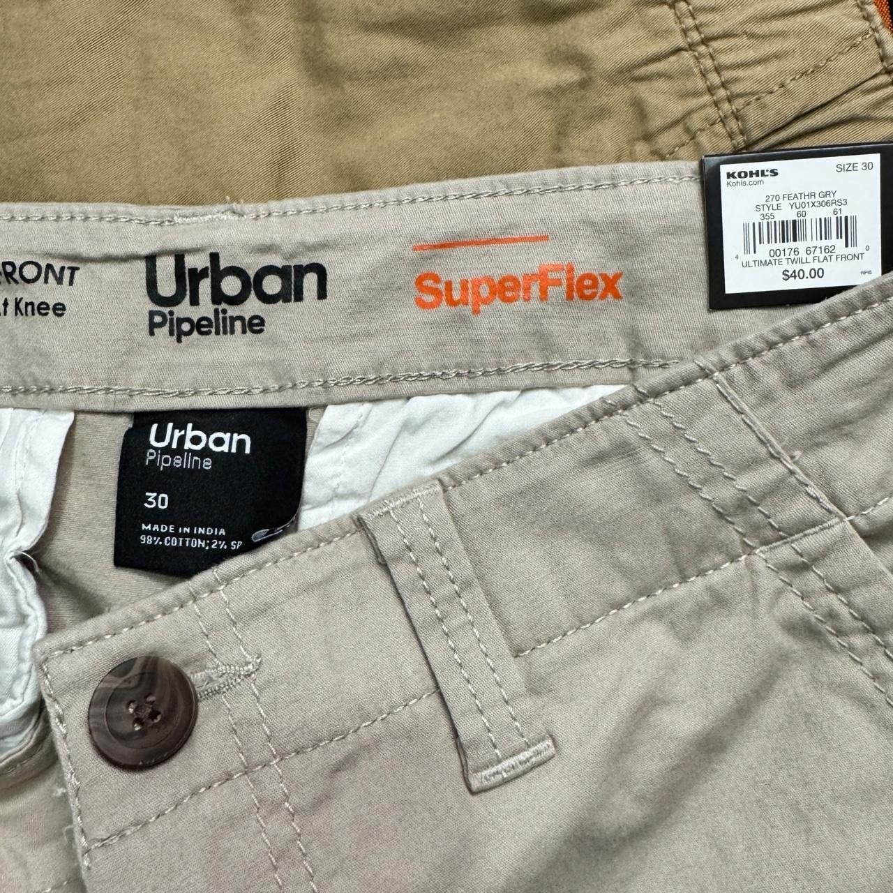 Urban Pipeline Men's 30 Superflex Flat Front Shorts Feather Gray Nwt Preppy Dad — image 8 of 8